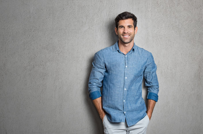 Latin man standing
